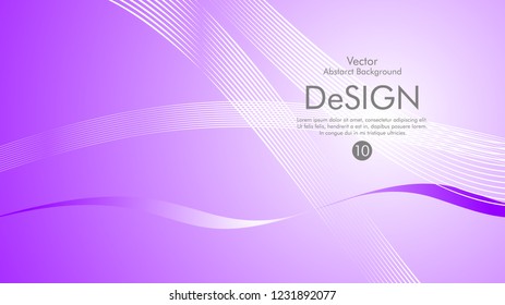 Abstract vector background, color flow waved lines . stock vector