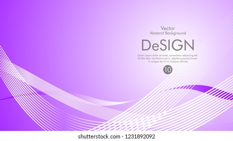 Abstract vector background, color flow waved lines . stock vector