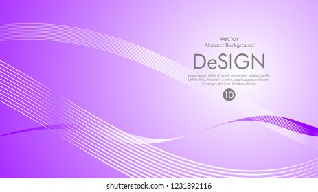 Abstract vector background, color flow waved lines . stock vector