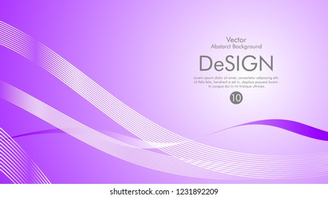 Abstract vector background, color flow waved lines . stock vector