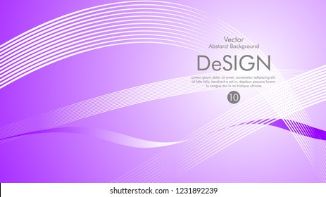 Abstract vector background, color flow waved lines . stock vector