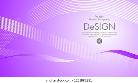 Abstract vector background, color flow waved lines . stock vector