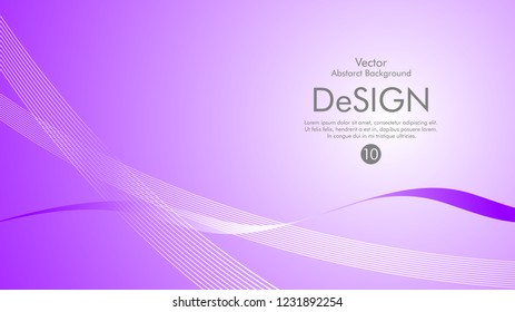Abstract vector background, color flow waved lines . stock vector