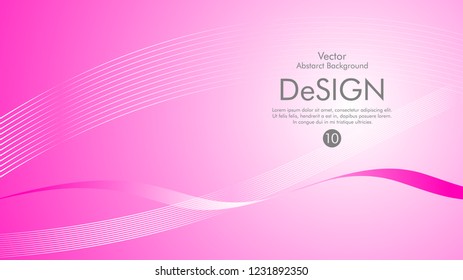 Abstract vector background, color flow waved lines . stock vector