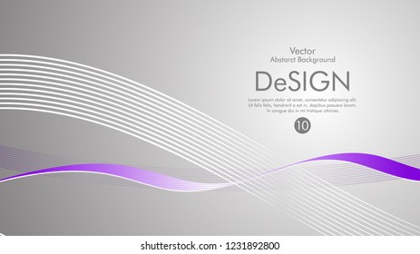 Abstract vector background, color flow waved lines . stock vector
