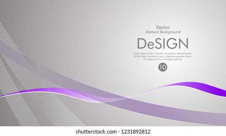 Abstract vector background, color flow waved lines . stock vector
