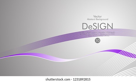 Abstract vector background, color flow waved lines . stock vector