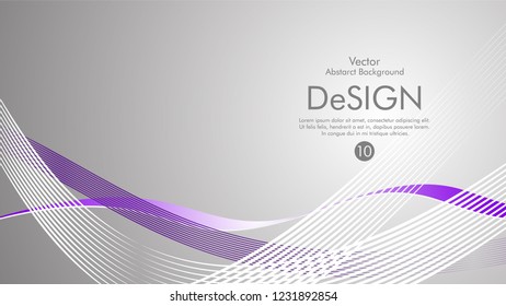 Abstract vector background, color flow waved lines . stock vector