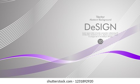 Abstract vector background, color flow waved lines . stock vector