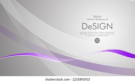 Abstract vector background, color flow waved lines . stock vector