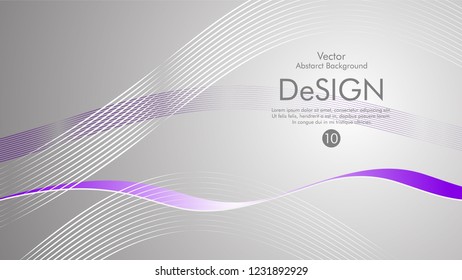 Abstract vector background, color flow waved lines . stock vector