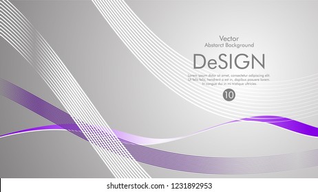 Abstract vector background, color flow waved lines . stock vector