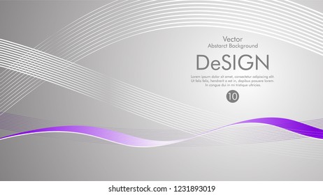 Abstract vector background, color flow waved lines . stock vector