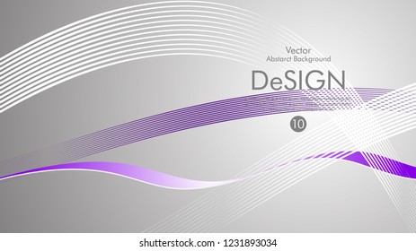 Abstract vector background, color flow waved lines . stock vector