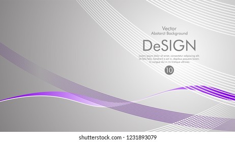 Abstract vector background, color flow waved lines . stock vector