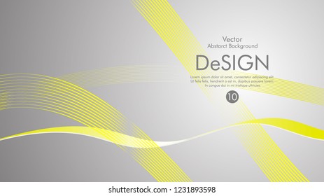 Abstract vector background, color flow waved lines . stock vector