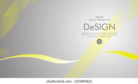 Abstract vector background, color flow waved lines . stock vector