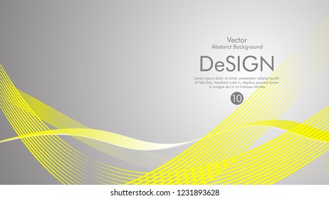 Abstract vector background, color flow waved lines . stock vector