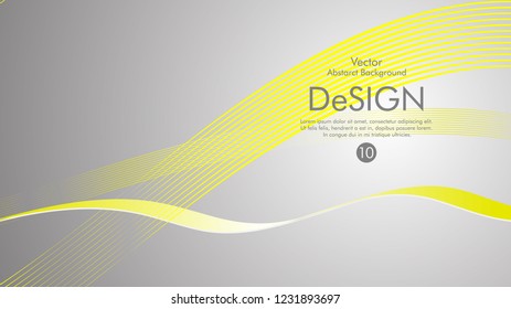 Abstract vector background, color flow waved lines . stock vector