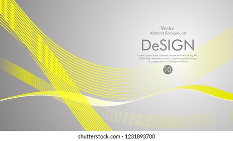 Abstract vector background, color flow waved lines . stock vector