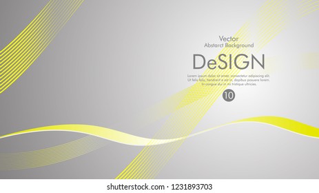 Abstract vector background, color flow waved lines . stock vector