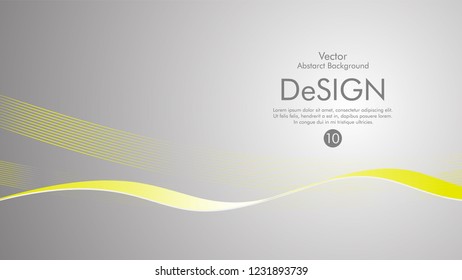 Abstract vector background, color flow waved lines . stock vector