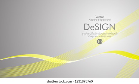 Abstract vector background, color flow waved lines . stock vector