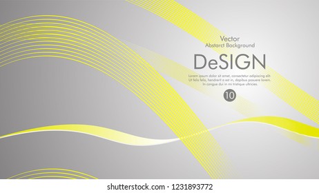 Abstract vector background, color flow waved lines . stock vector
