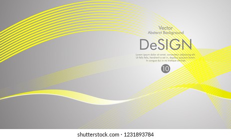 Abstract vector background, color flow waved lines . stock vector
