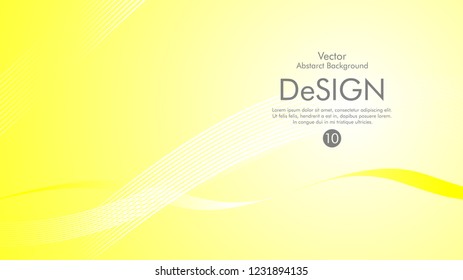 Abstract vector background, color flow waved lines . stock vector