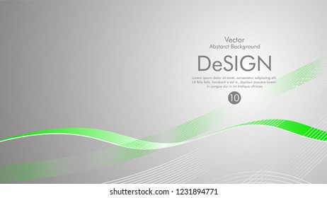 Abstract vector background, color flow waved lines . stock vector