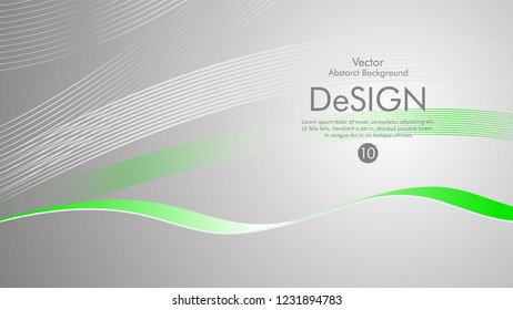 Abstract vector background, color flow waved lines . stock vector