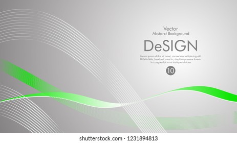 Abstract vector background, color flow waved lines . stock vector