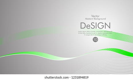 Abstract vector background, color flow waved lines . stock vector