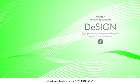 Abstract vector background, color flow waved lines . stock vector