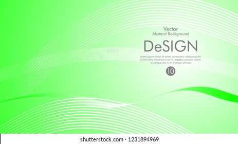 Abstract vector background, color flow waved lines . stock vector