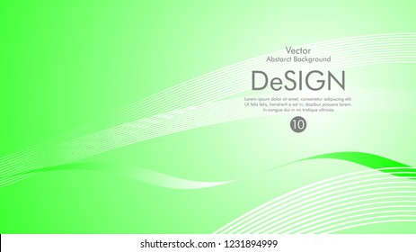 Abstract vector background, color flow waved lines . stock vector