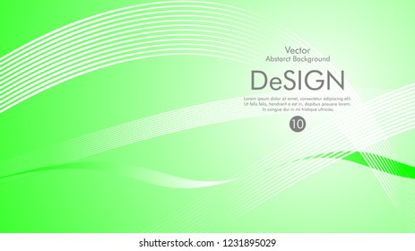 Abstract vector background, color flow waved lines . stock vector