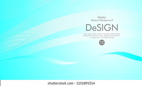 Abstract vector background, color flow waved lines . stock vector