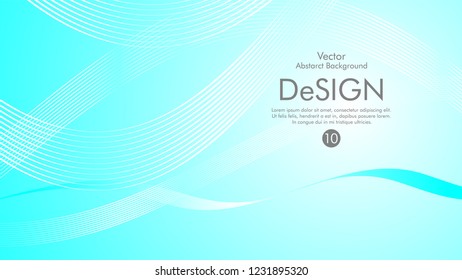 Abstract vector background, color flow waved lines . stock vector