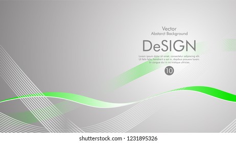 Abstract vector background, color flow waved lines . stock vector