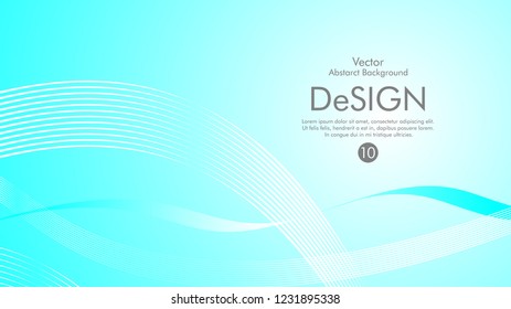 Abstract vector background, color flow waved lines . stock vector