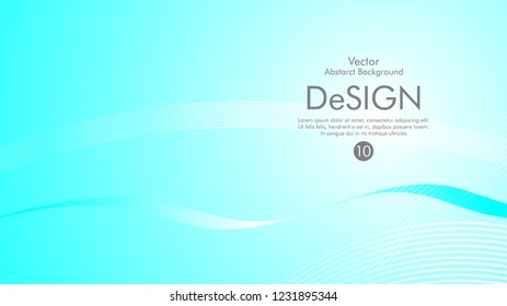 Abstract vector background, color flow waved lines . stock vector