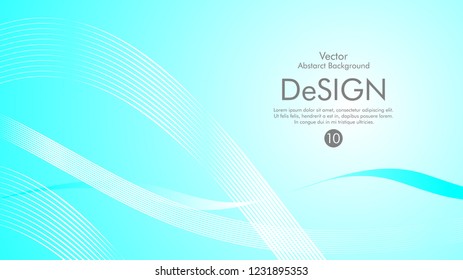 Abstract vector background, color flow waved lines . stock vector