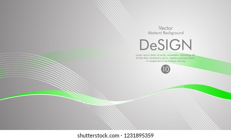 Abstract vector background, color flow waved lines . stock vector