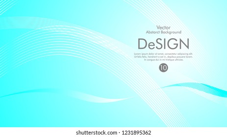 Abstract vector background, color flow waved lines . stock vector