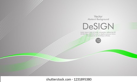 Abstract vector background, color flow waved lines . stock vector