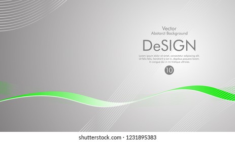 Abstract vector background, color flow waved lines . stock vector