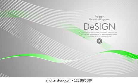 Abstract vector background, color flow waved lines . stock vector