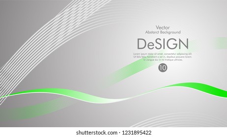 Abstract vector background, color flow waved lines . stock vector